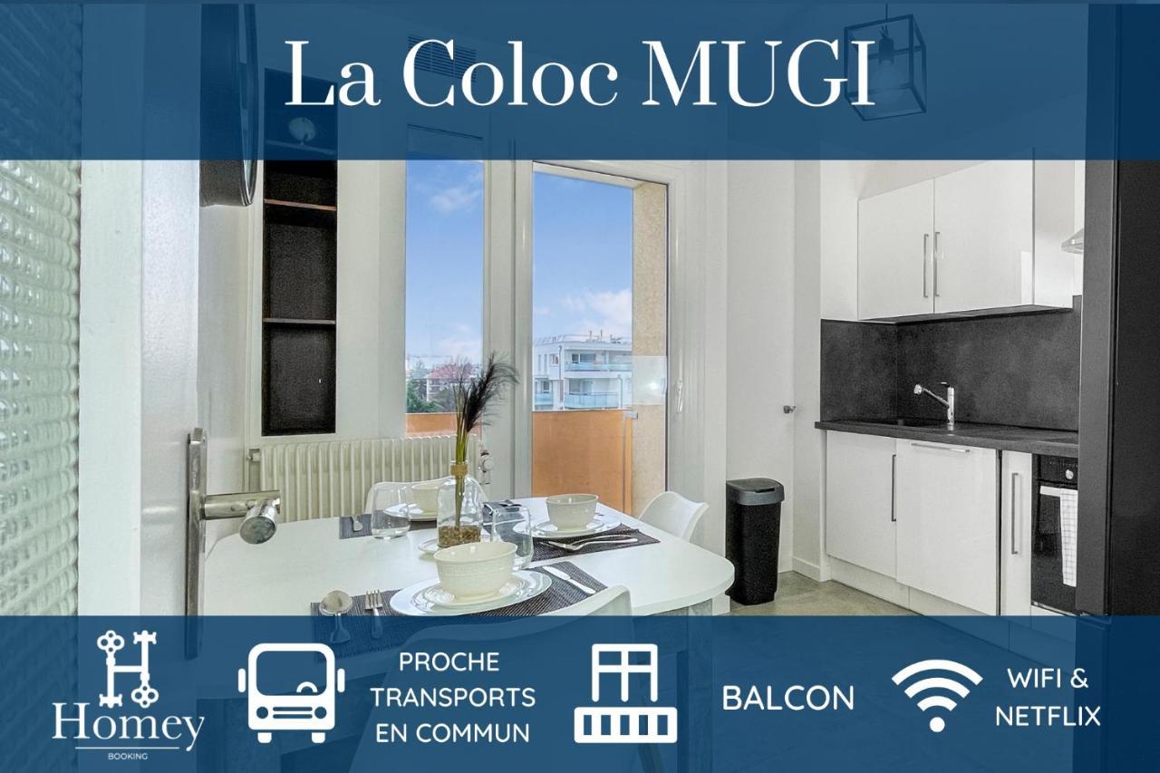 Homey La Coloc Mugi - Colocation Haut De Gamme - Chambres Privees - Balcon - Wifi Et Netflix - Proche Transports Commun Аннмасс Екстер'єр фото