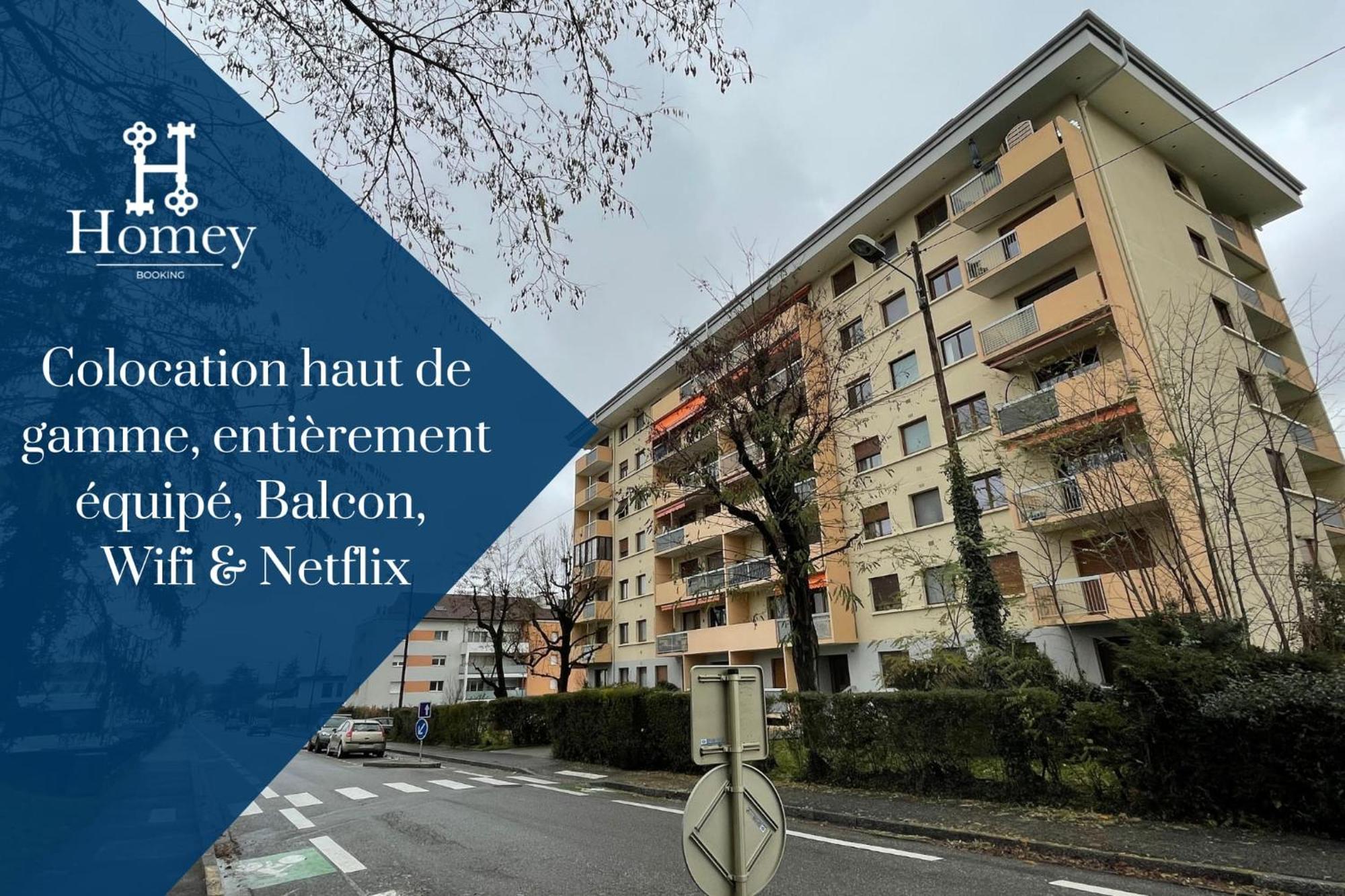 Homey La Coloc Mugi - Colocation Haut De Gamme - Chambres Privees - Balcon - Wifi Et Netflix - Proche Transports Commun Аннмасс Екстер'єр фото